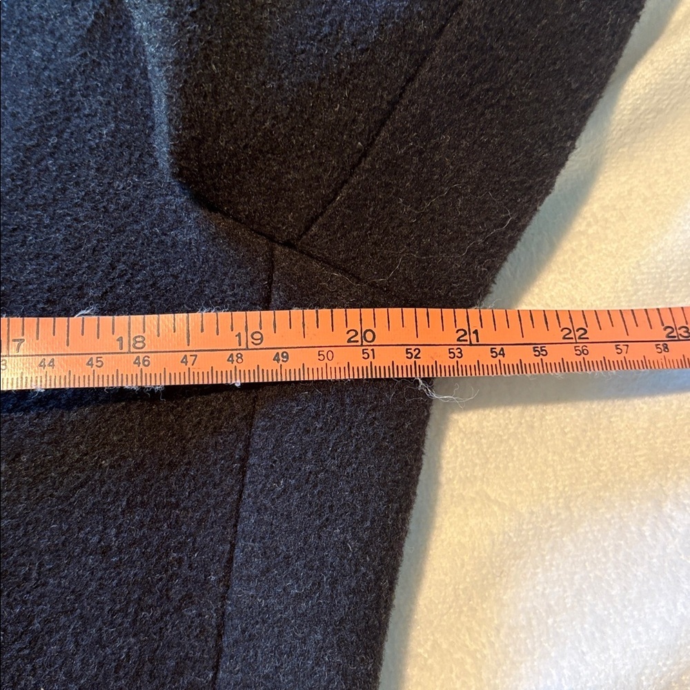 CALVIN KLEIN Charcoal Wool Blend Coat - Picture 7 of 8